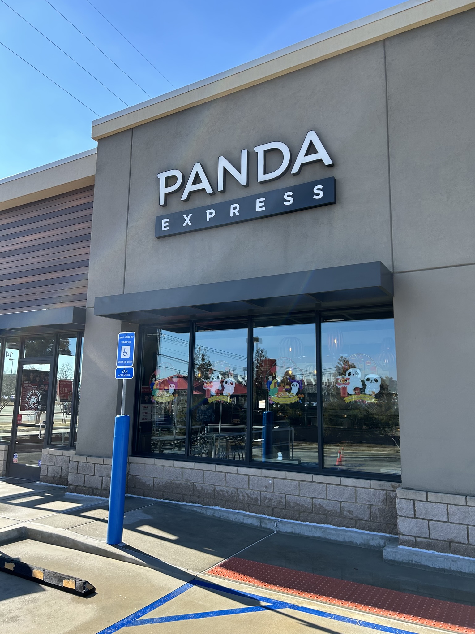 Commercial Pressure Washing the Panda Express in McDonough, GA