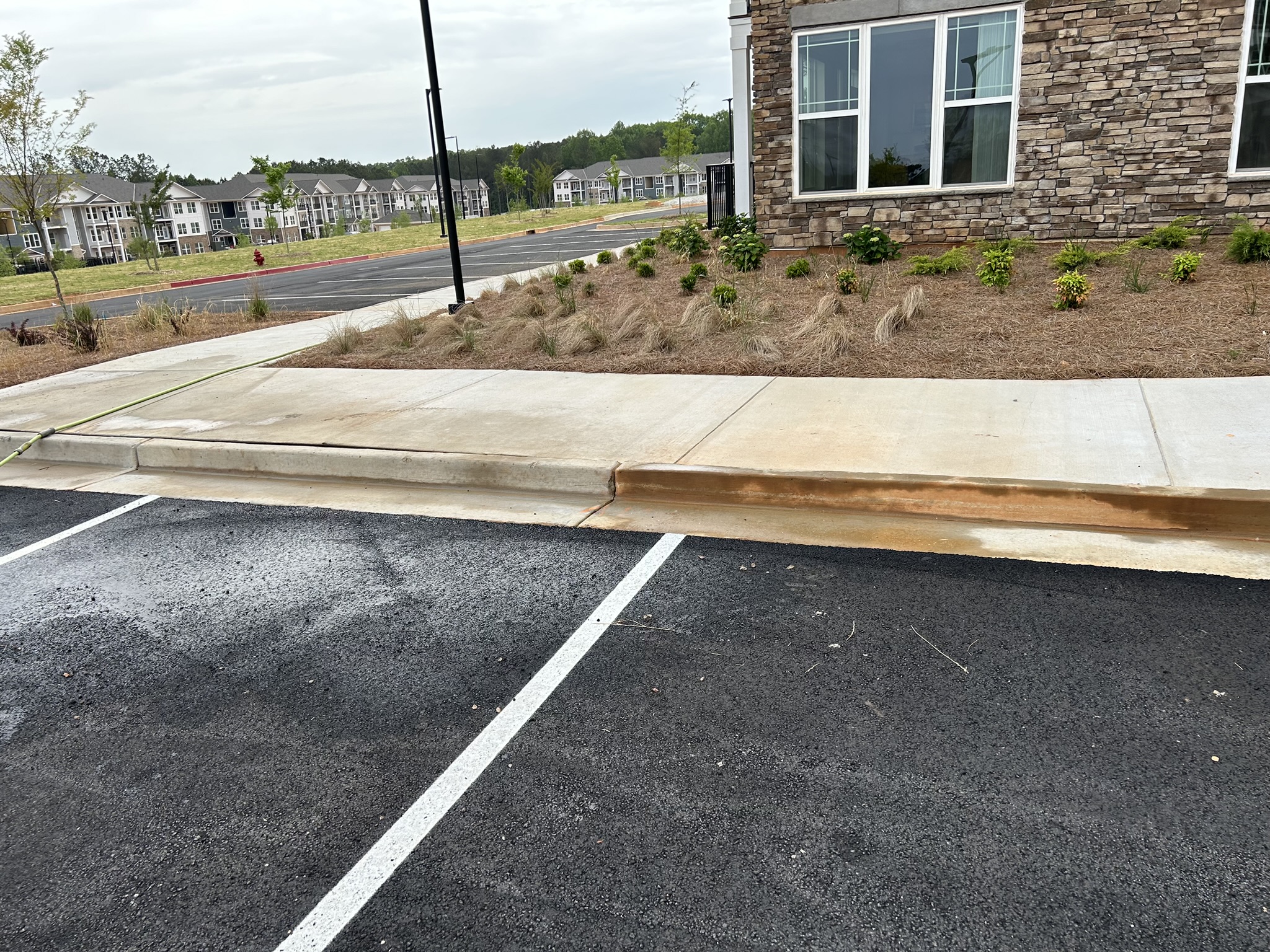 Commercial Pressure Washing at a New Construction Site in McDonough, GA